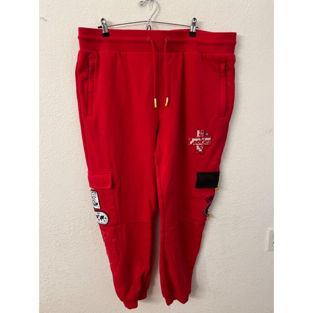 Cookies mile high cargo red sweatpants mens size 3X